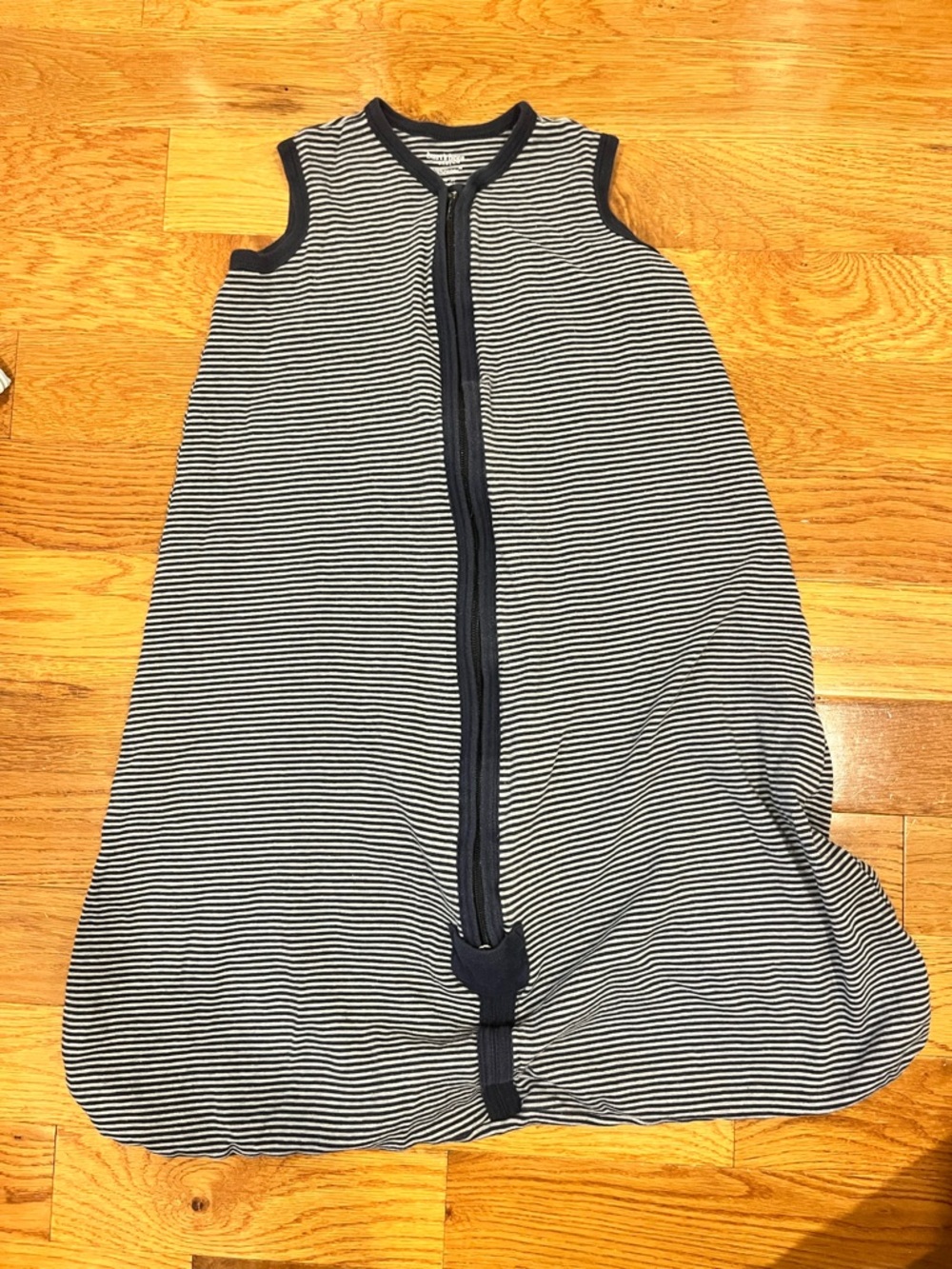 Burts Bees Sleeveless Navy & White Striped Baby Sleep Sack